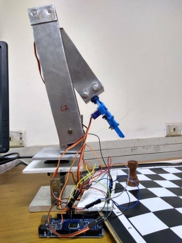 Robotic arm in action