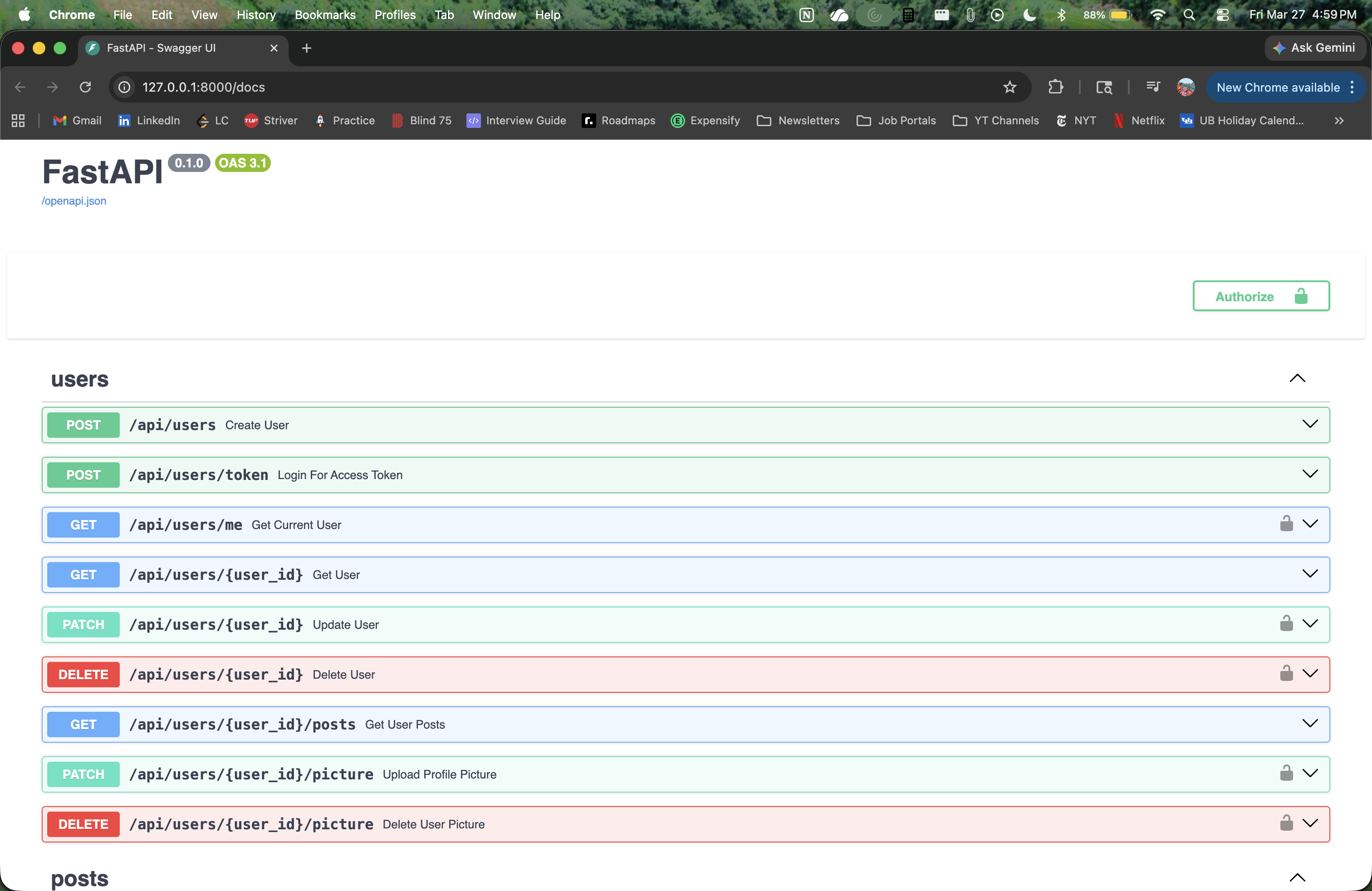 FastAPI Docs