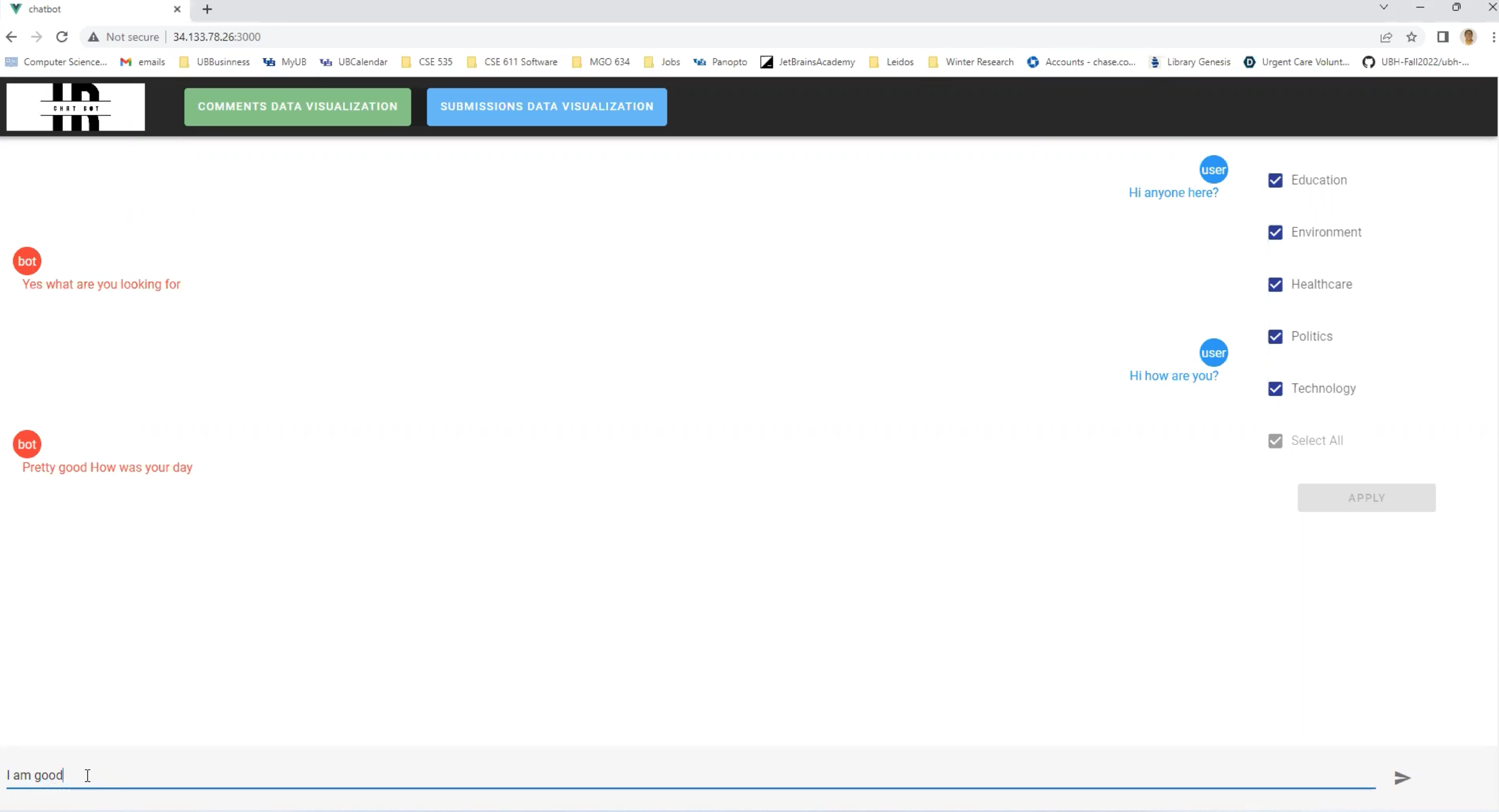 Live chat demo